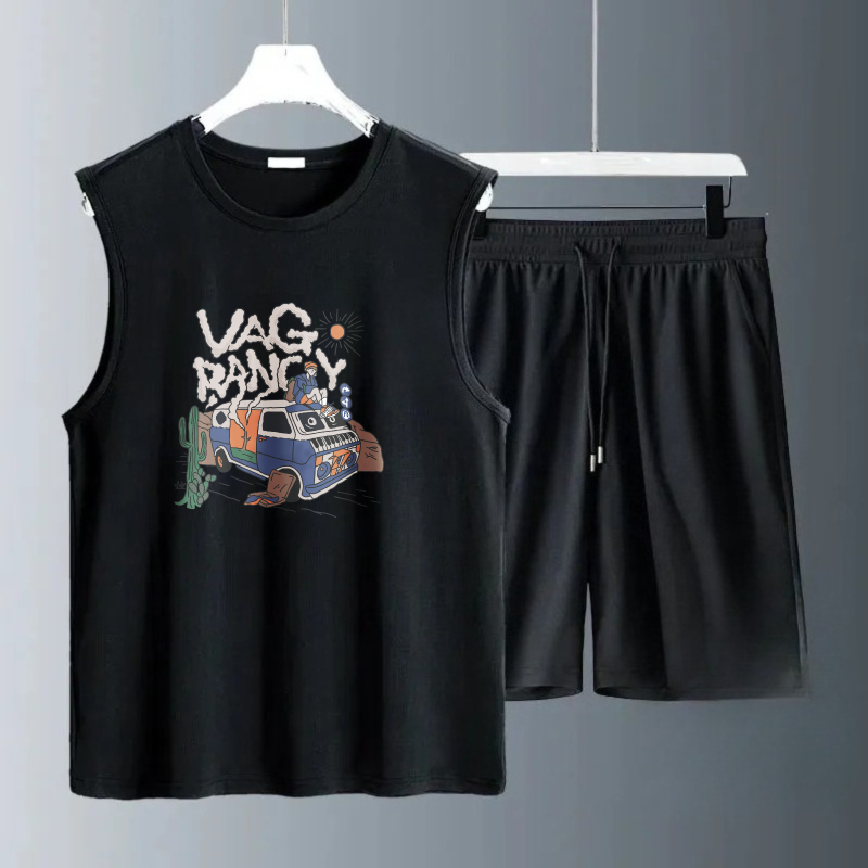 Summer Youth Clothing - Set Tank Top Pria Musim Panas
