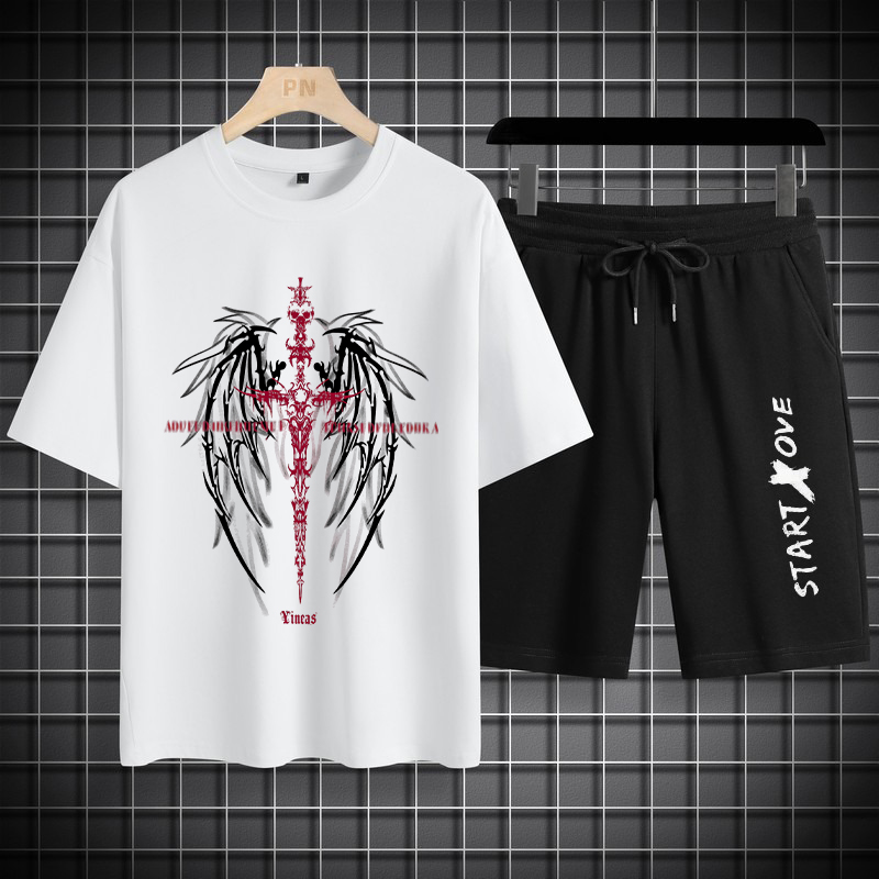 Summer Youth Clothing - 1pcs Set Kaos Pria 2026 Musim