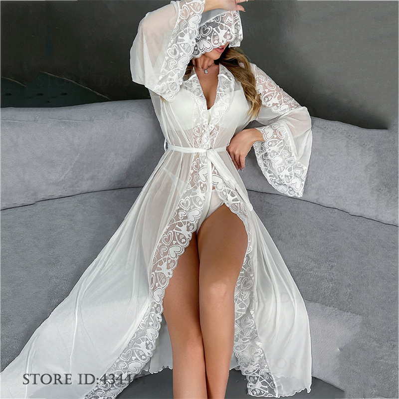 Summer House Clothing - Jubah Pernikahan Pengantin Jaring Perspektif Seksi