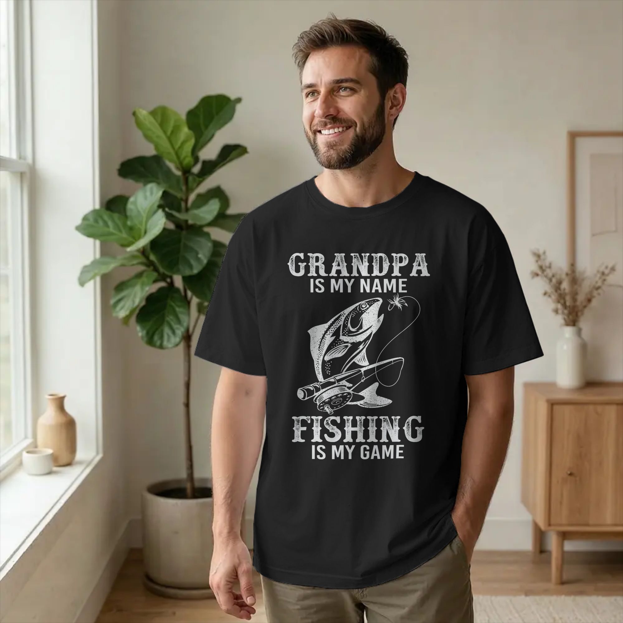 Summer Clothing Name Ideas - Kaus Santai Grandpa Is My Name