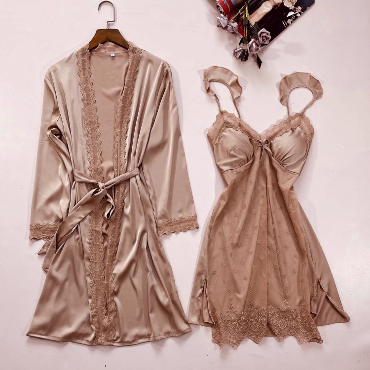 Summer House Clothing - 2PCS Baju Tidur & Jubah Sesuai