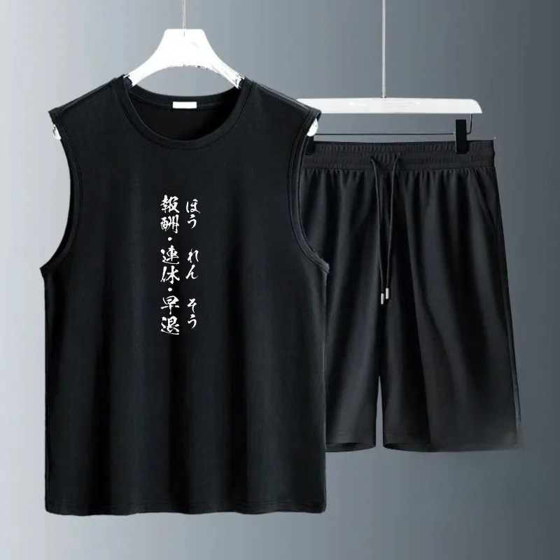 Summer Youth Clothing - Set Tank Top Pria Musim Panas