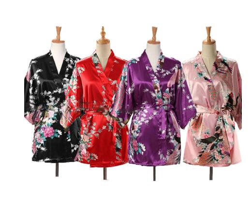 Summer House Clothing - Kimono Yukata Jepang Motif Burung Merak