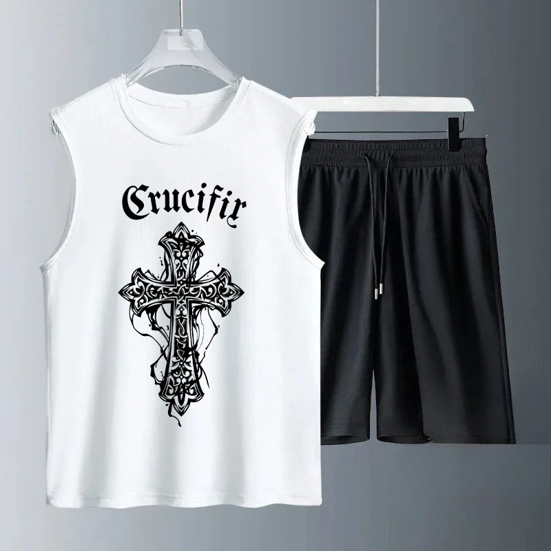 Summer Youth Clothing - Set Tank Top Pria Musim Panas