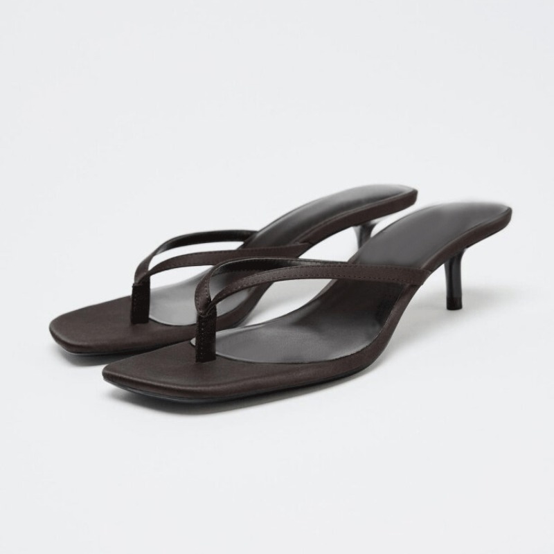 Summer Japanese Clothing - Sandal Wanita Hak Tinggi Model Jepit