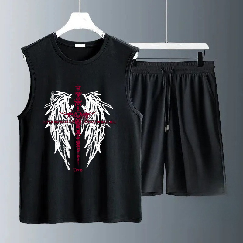 Summer Youth Clothing - Set Tank Top Pria Musim Panas