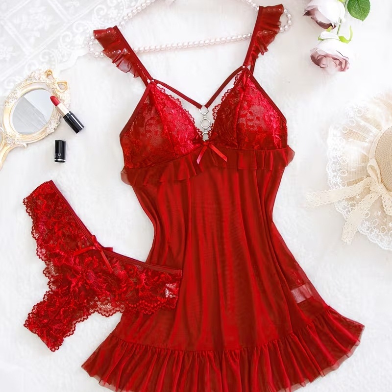 Summer Nights Clothing - Set Lingerie Merah Seksi Terbaru 2026