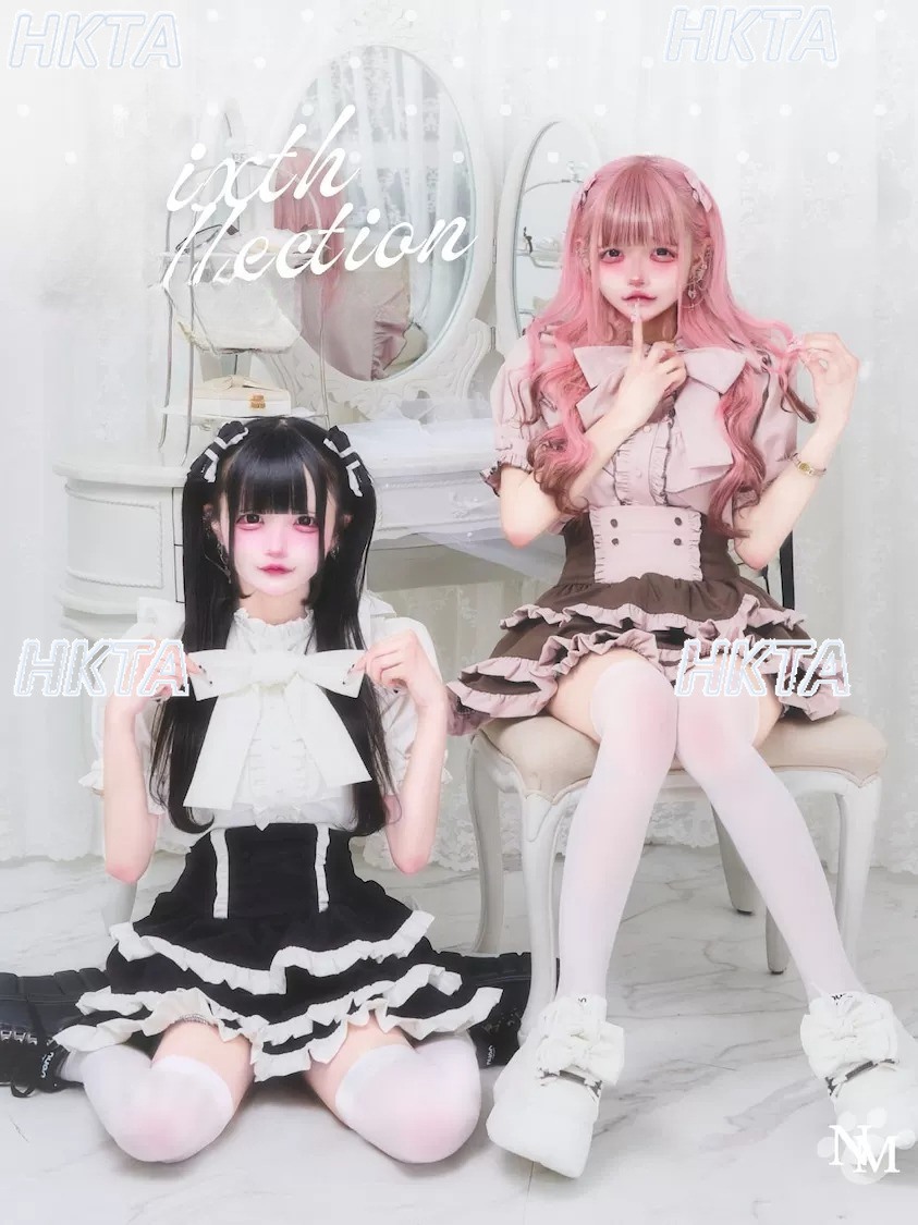 Summer Japanese Clothing - Setelan Kemeja Lengan Pendek dengan Pita