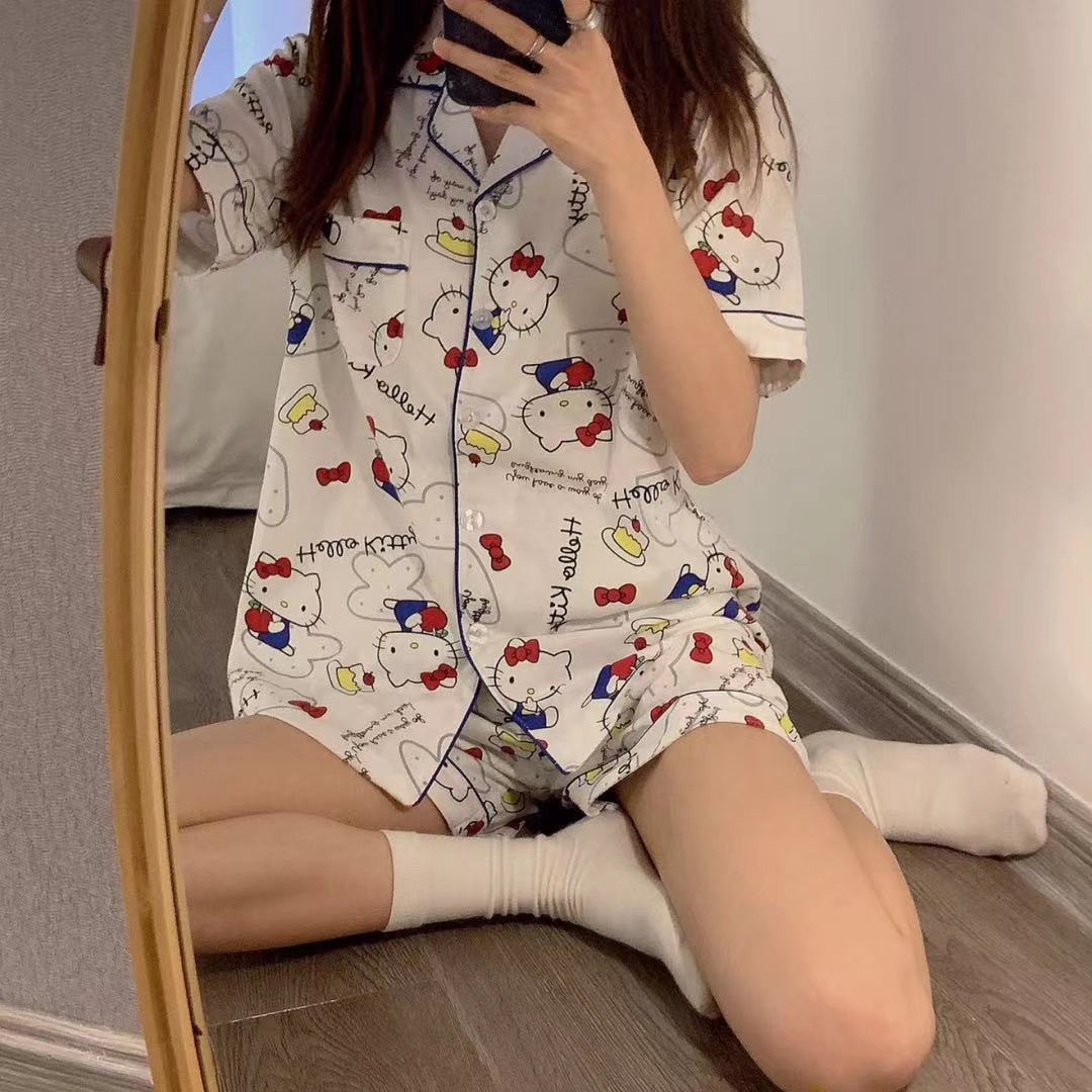 Summer House Clothing - Pakaian Tidur Sanrio Kardigan Musim Panas