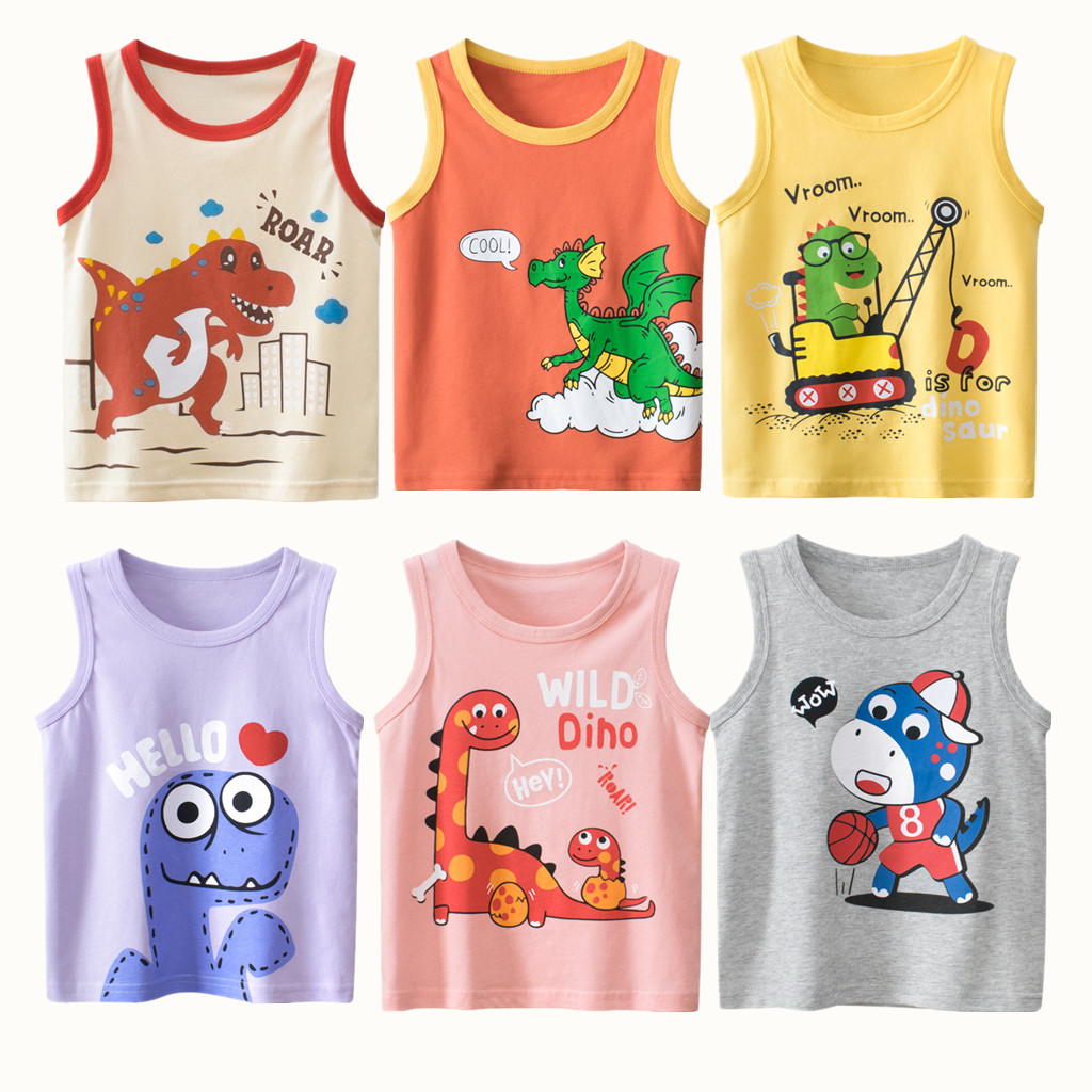 Summer Clothing Newborn - 2023 musim panas anak-anak rompi untuk