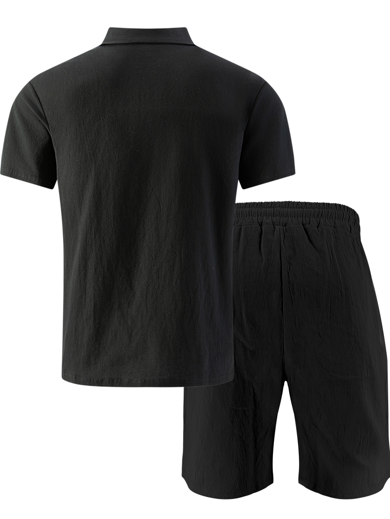 Setelan 2 Potong Polo Lengan P - Linen Shorts Men ulasan dan harga