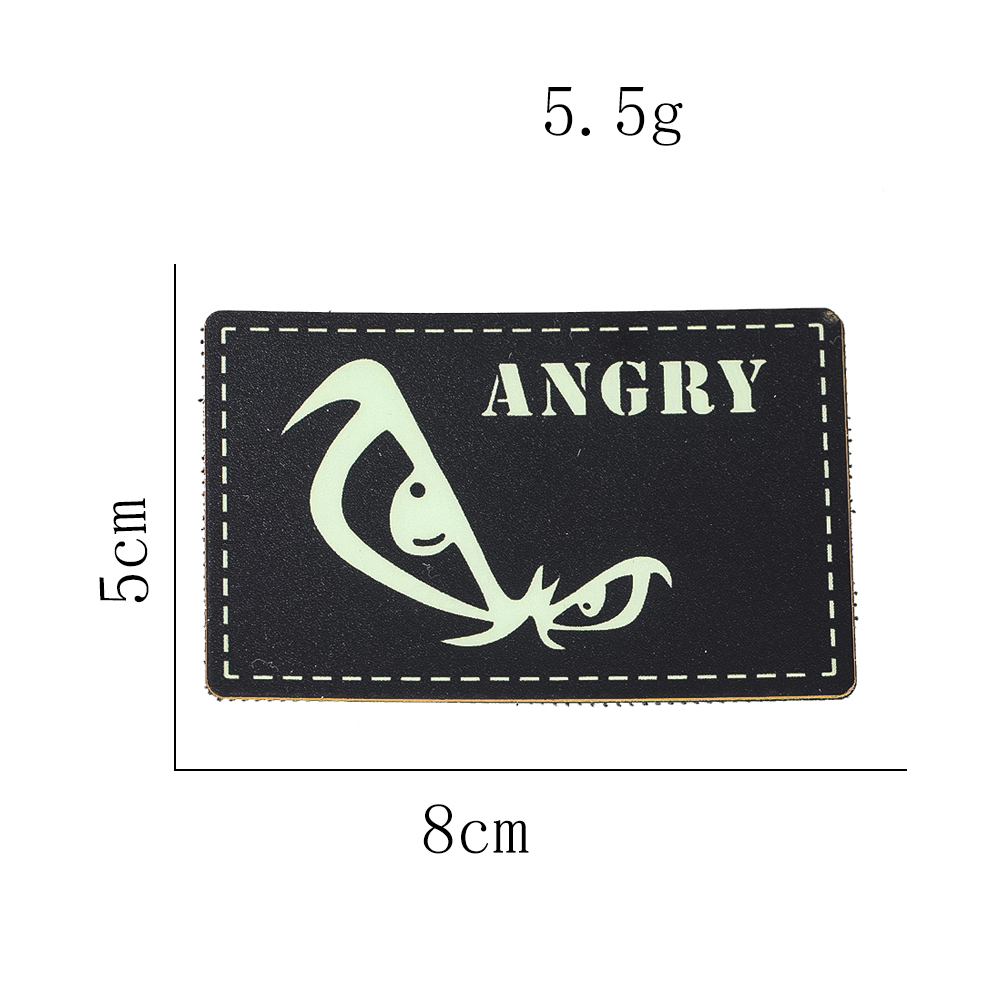 ANGRY Patch PVC Bercahaya Dala - Summer Nights Clothing ulasan dan harga