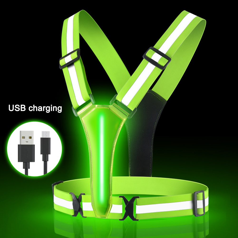 Rompi lari LED USB, dapat diis - Summer Nights Clothing ulasan dan harga
