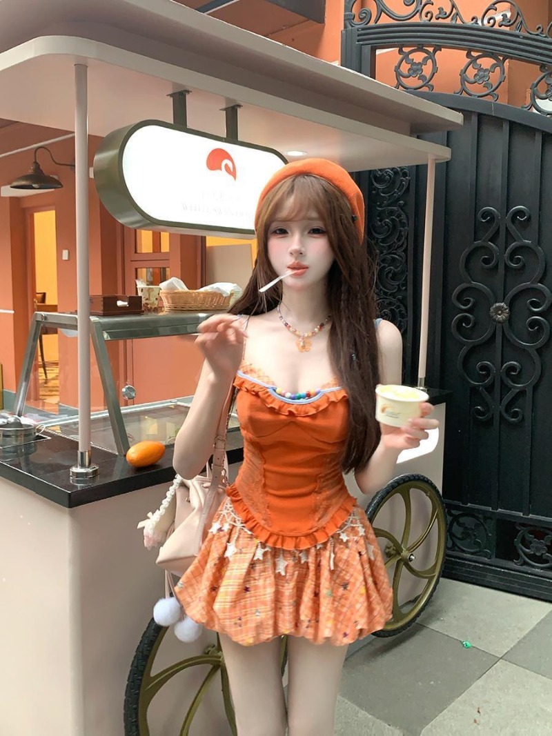 Atasan Kamisol Renda Gadis Man - Summer Japanese Clothing ulasan dan harga