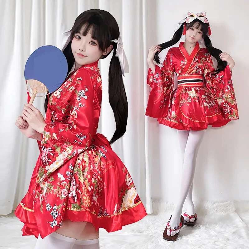 Gaun Kimono Modifikasi Jepang  - Summer Japanese Clothing ulasan dan harga