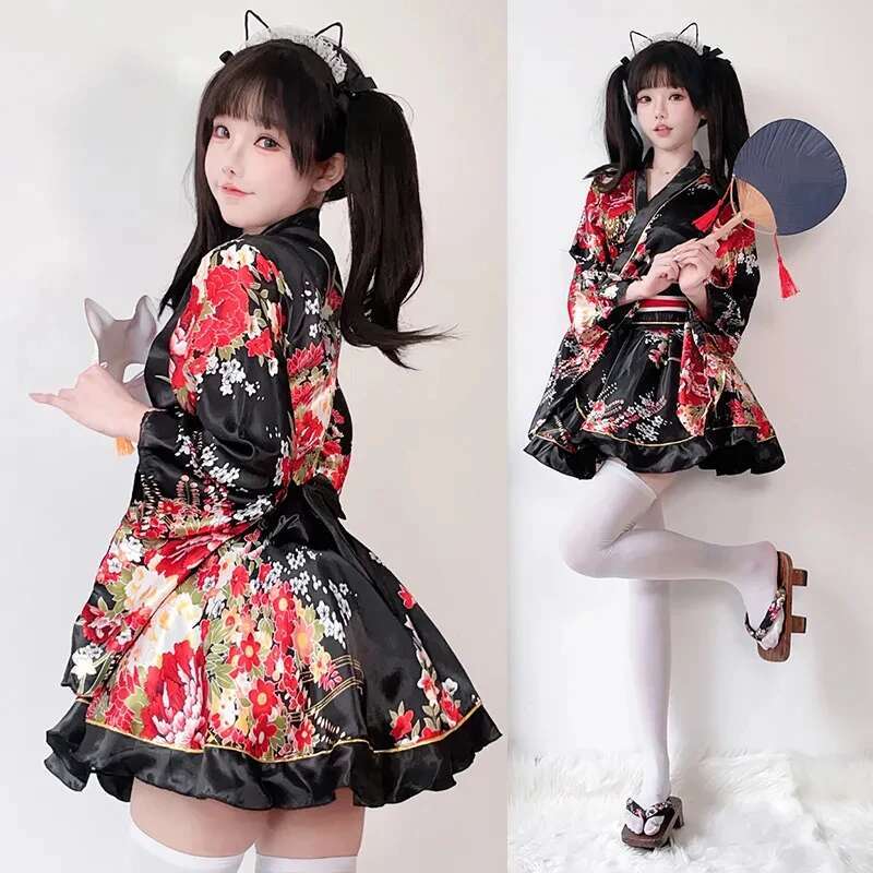 Gaun Kimono Modifikasi Jepang  - Summer Japanese Clothing ulasan dan harga