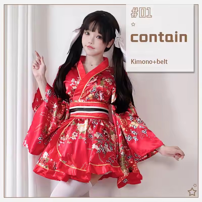 Gaun Kimono Modifikasi Jepang  - Summer Japanese Clothing ulasan dan harga