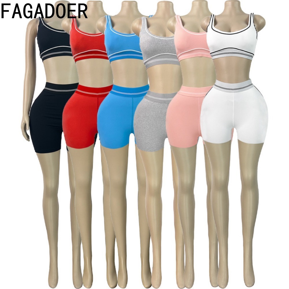 FAGADOER Set Olahraga Berkuali - Quality Summer Clothing For Women ulasan dan harga