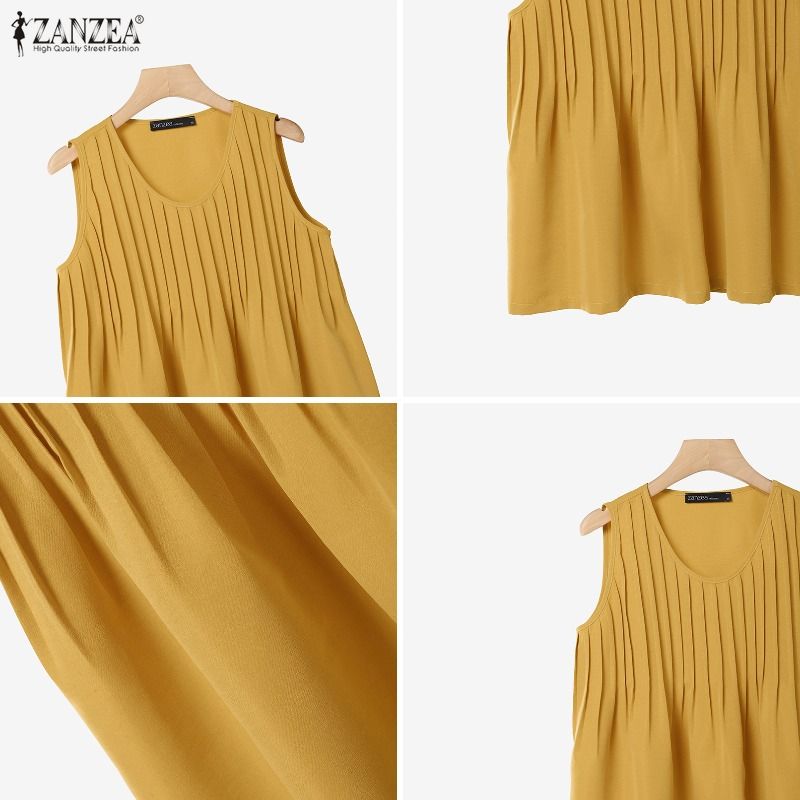 ZANZEA Tank Top Wanita Ukuran  - Summer Clothing Holiday ulasan dan harga
