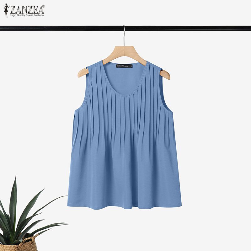 ZANZEA Tank Top Wanita Ukuran  - Summer Clothing Holiday ulasan dan harga