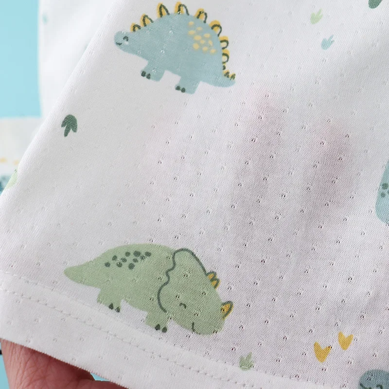 Setelan Rompi Katun Bambu Anak - Summer Clothing Newborn ulasan dan harga