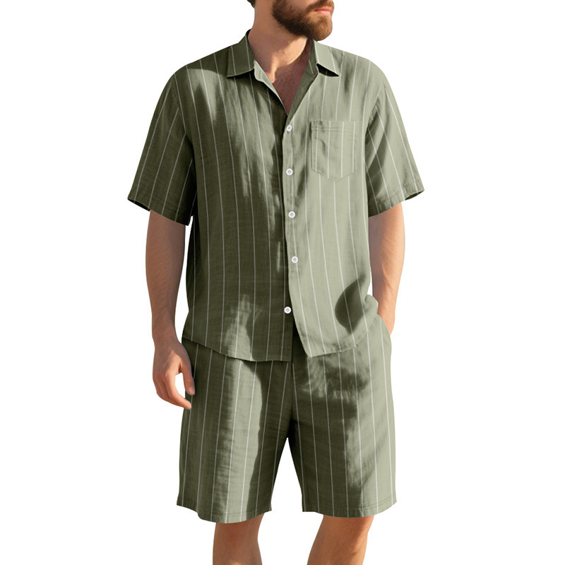 Setelan Linen Musim Panas Pria - Linen Shorts Men ulasan dan harga