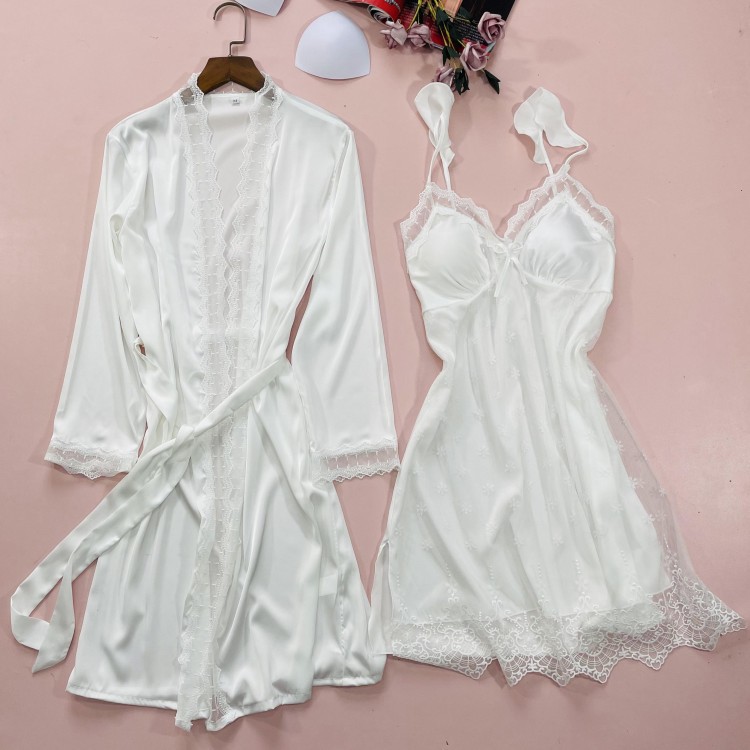 2PCS Baju Tidur & Jubah Sesuai - Summer House Clothing ulasan dan harga
