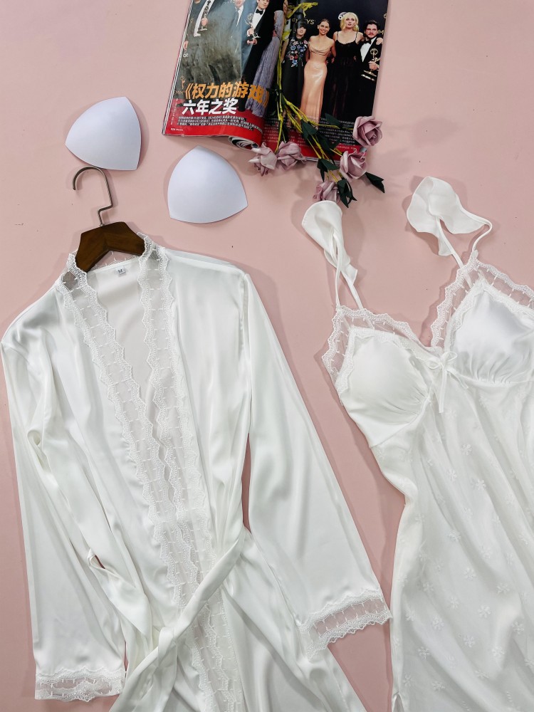 2PCS Baju Tidur & Jubah Sesuai - Summer House Clothing ulasan dan harga