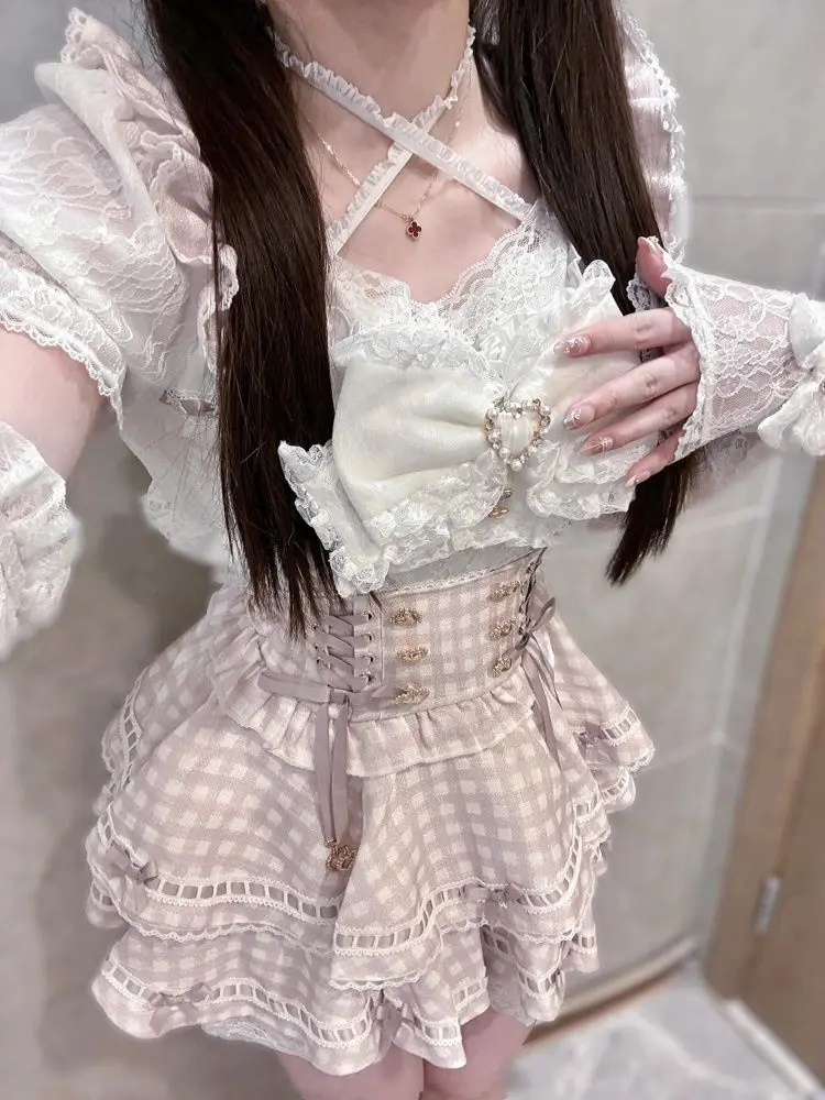 Set Gaun Pita Lolita Y2k Gotik - Summer Japanese Clothing ulasan dan harga