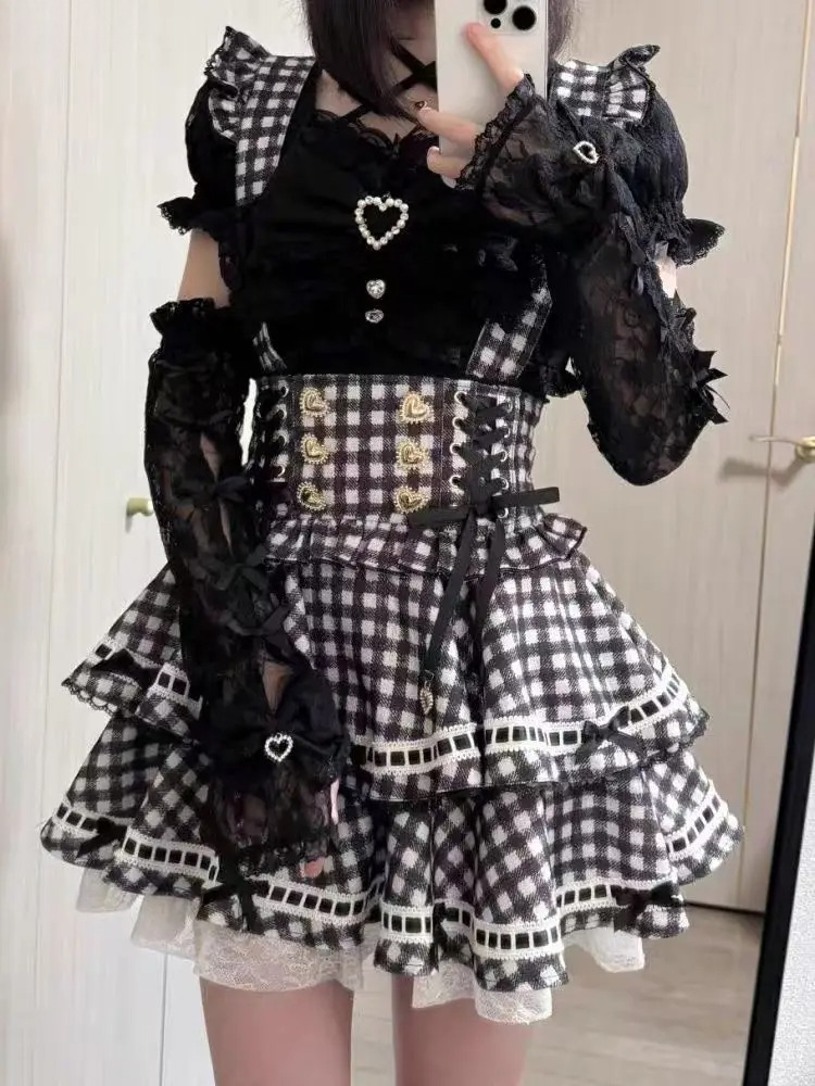Set Gaun Pita Lolita Y2k Gotik - Summer Japanese Clothing ulasan dan harga