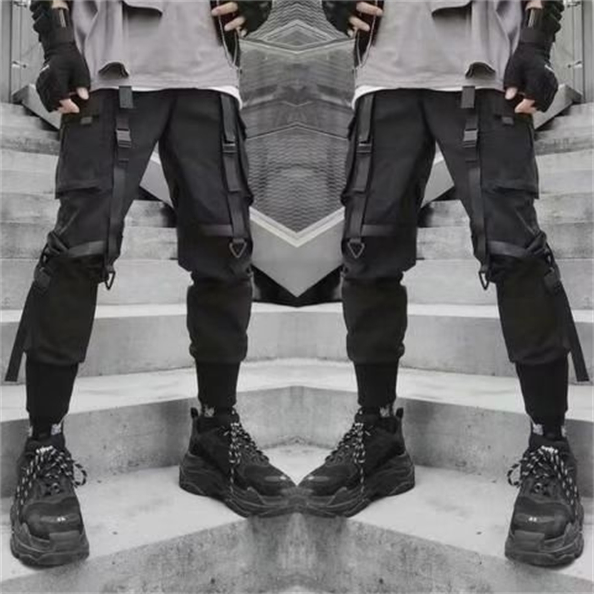 Celana Kargo Pria Techwear Fas - Summer Clothing Holiday ulasan dan harga