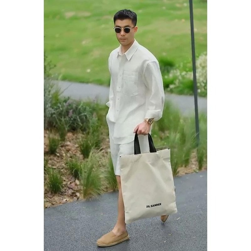 Set Kasual Musim Panas Kemeja  - Linen Shorts Men ulasan dan harga