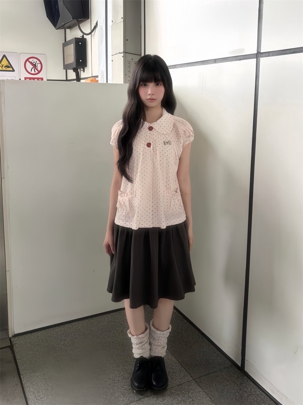 Kemeja Lengan Pendek Polka Dot - Summer Japanese Clothing ulasan dan harga