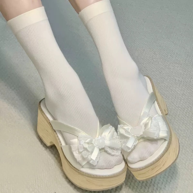 Sandal Platform Tebal Motif Ka - Summer Japanese Clothing ulasan dan harga