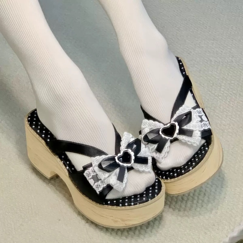 Sandal Platform Tebal Motif Ka - Summer Japanese Clothing ulasan dan harga