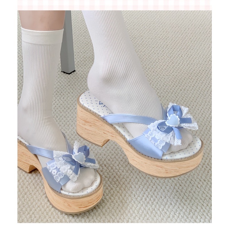 Sandal Platform Tebal Motif Ka - Summer Japanese Clothing ulasan dan harga