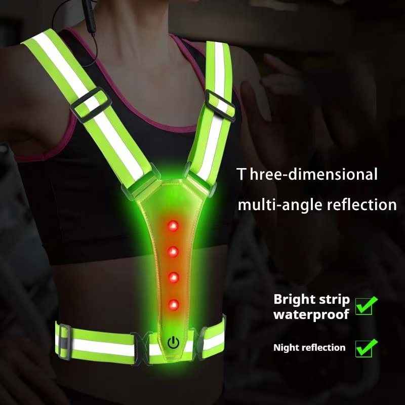 Rompi Lari LED Reflektif Tali  - Summer Nights Clothing ulasan dan harga