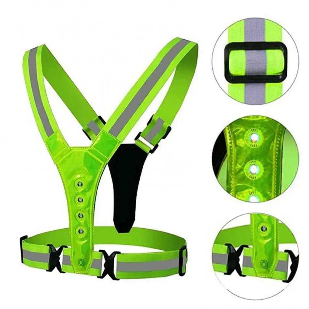 Rompi Lari LED Reflektif Tali  - Summer Nights Clothing ulasan dan harga
