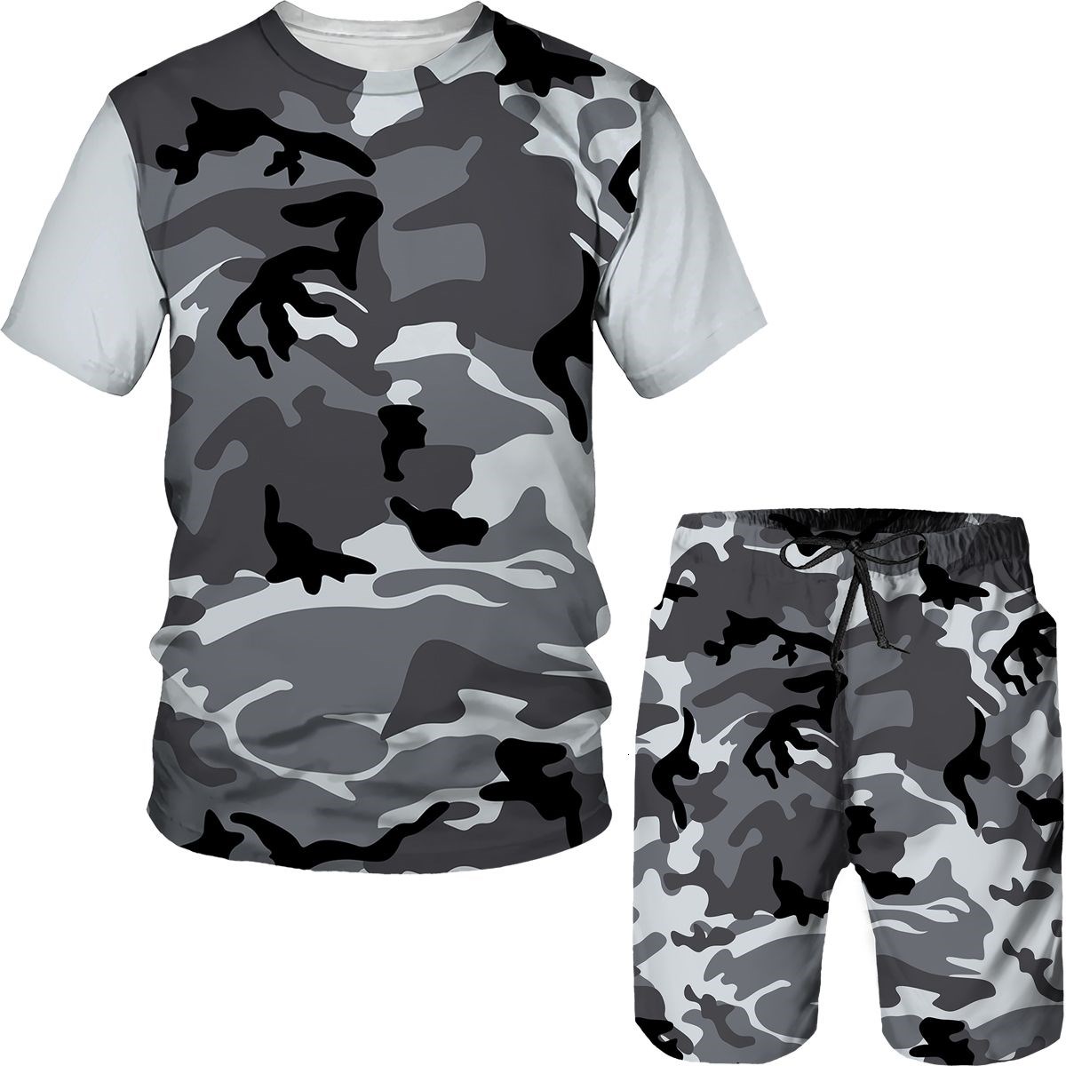 Setelan Pria Kamuflase Kaos Ce - Summer Clothing Outfits ulasan dan harga