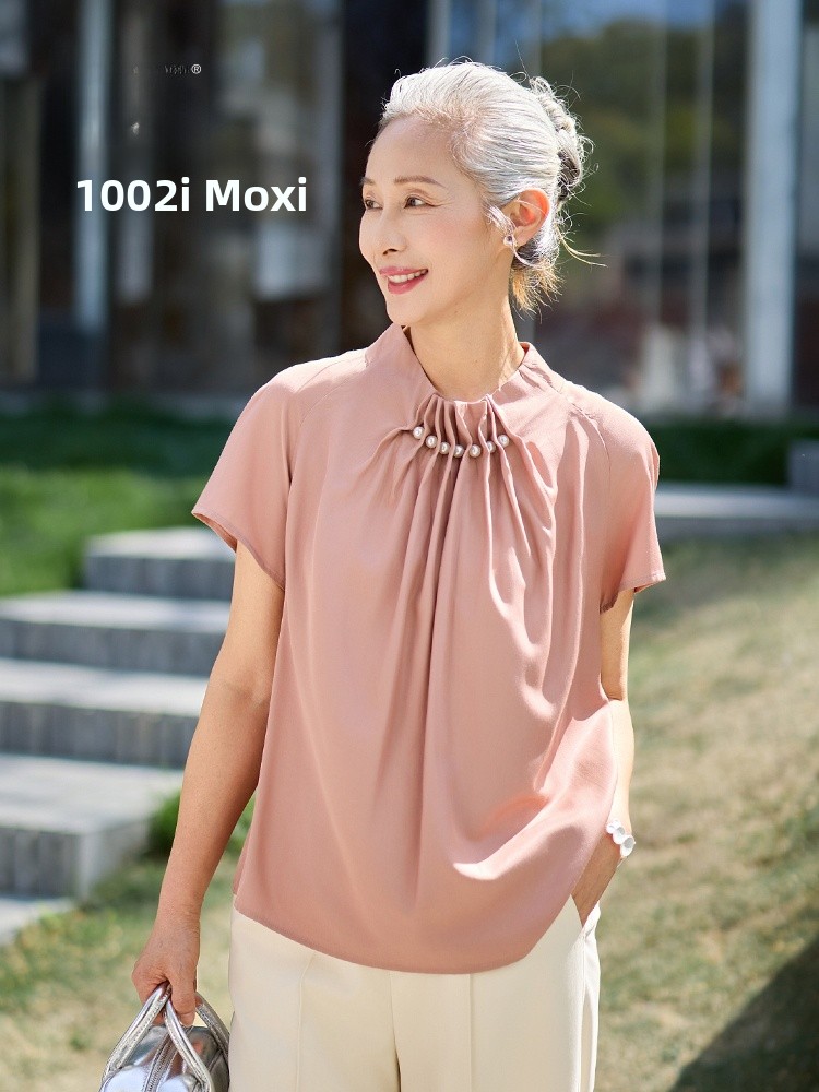 Muzhi Kaos Tipis Lengan Pendek - Summer Clothing For Women Over 50 ulasan dan harga