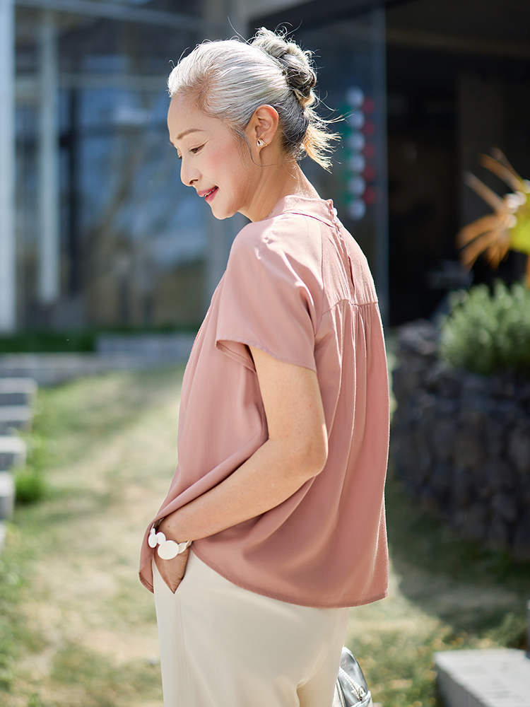 Muzhi Kaos Tipis Lengan Pendek - Summer Clothing For Women Over 50 ulasan dan harga