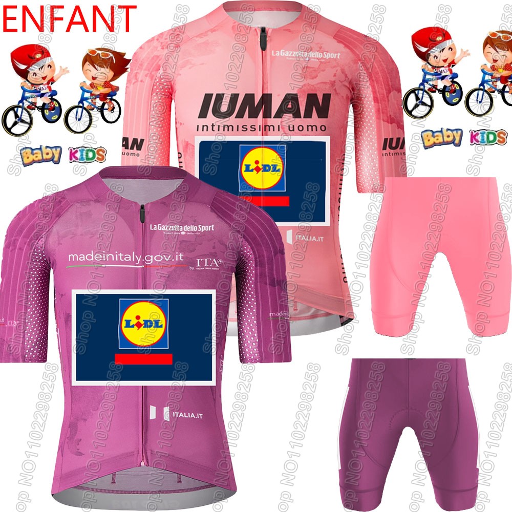Set Jersey Bersepeda Tim Lidl  - Summer Clothing Kids Sale ulasan dan harga