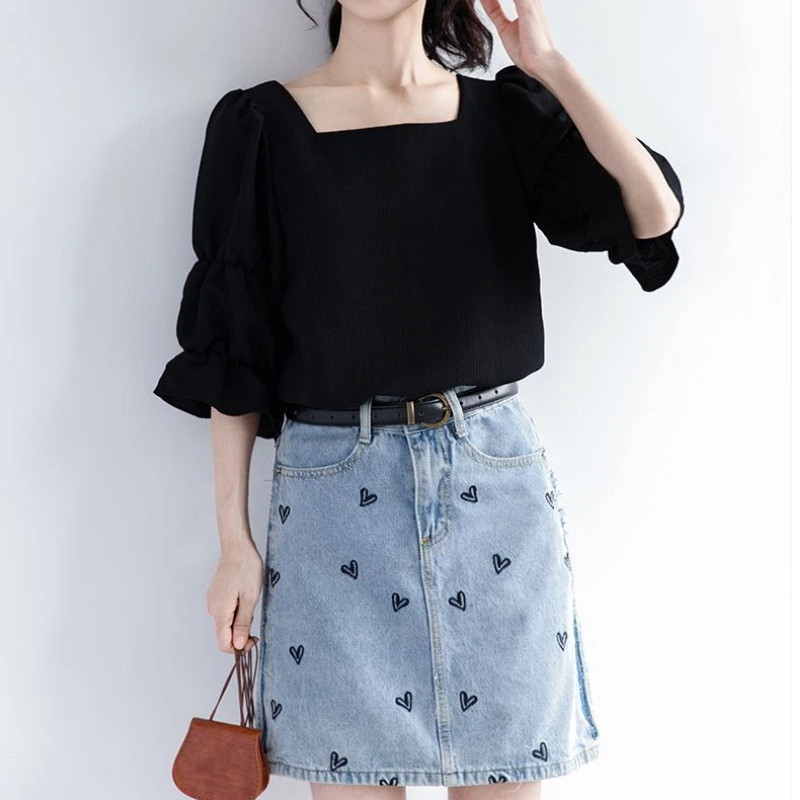 Atasan Kemeja Korea Polos Leng - Summer Youth Clothing ulasan dan harga