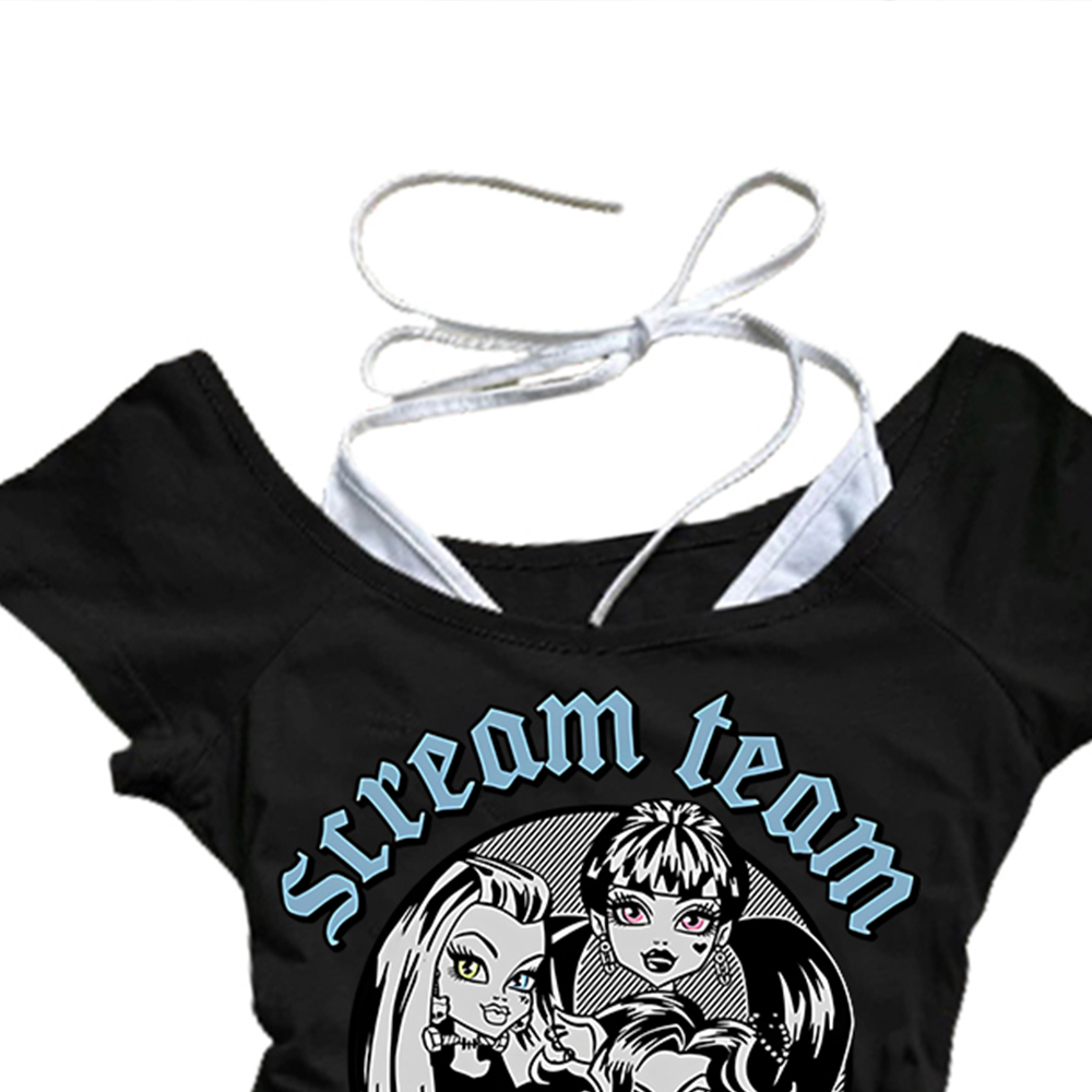 Kaus Peri Punk Estetika Pakaia - Summer Clothing Newborn ulasan dan harga