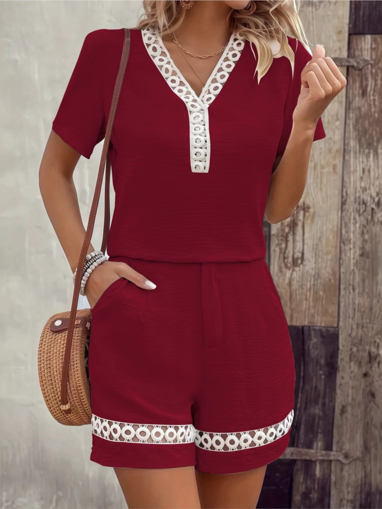 Setelan Wanita Lengan Pendek B - Summer House Clothing ulasan dan harga