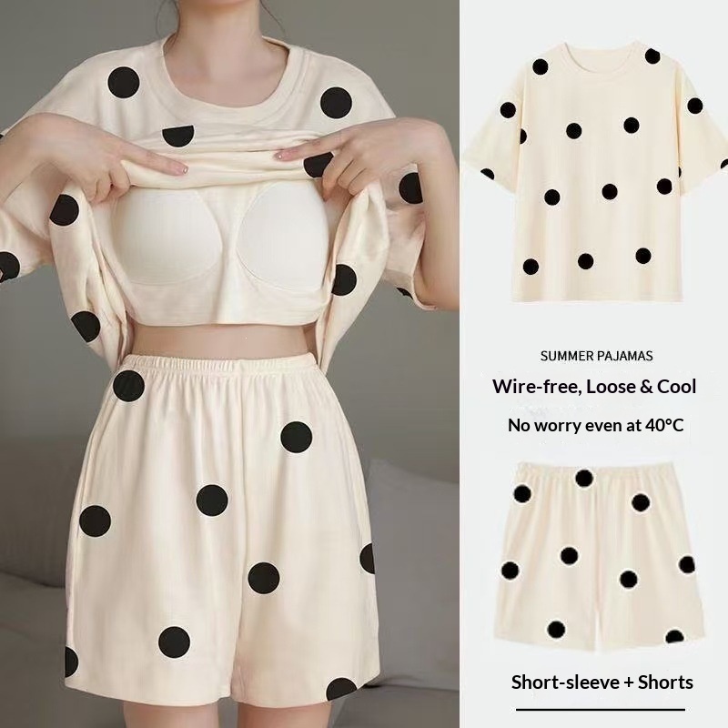 Piyama Lengan Pendek Wanita Mu - Summer House Clothing ulasan dan harga