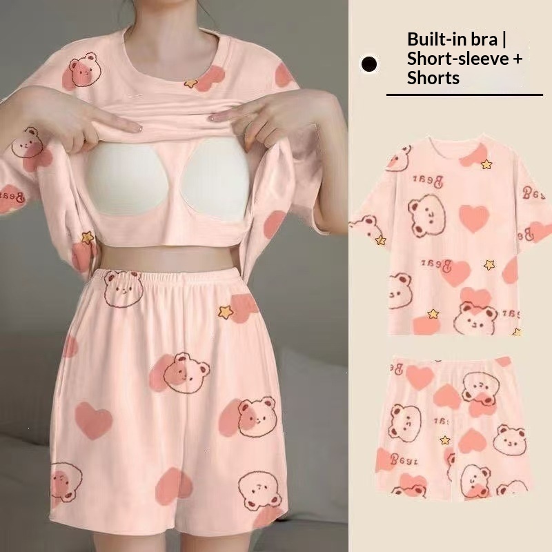 Piyama Lengan Pendek Wanita Mu - Summer House Clothing ulasan dan harga